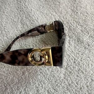 True Religion Tortoise Shell and Gold Sunglasses